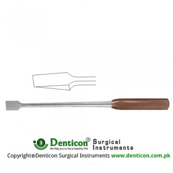 FiberGrip™ Dahmen Bone Osteotome Stainless Steel, 30 cm - 12" 10 mm